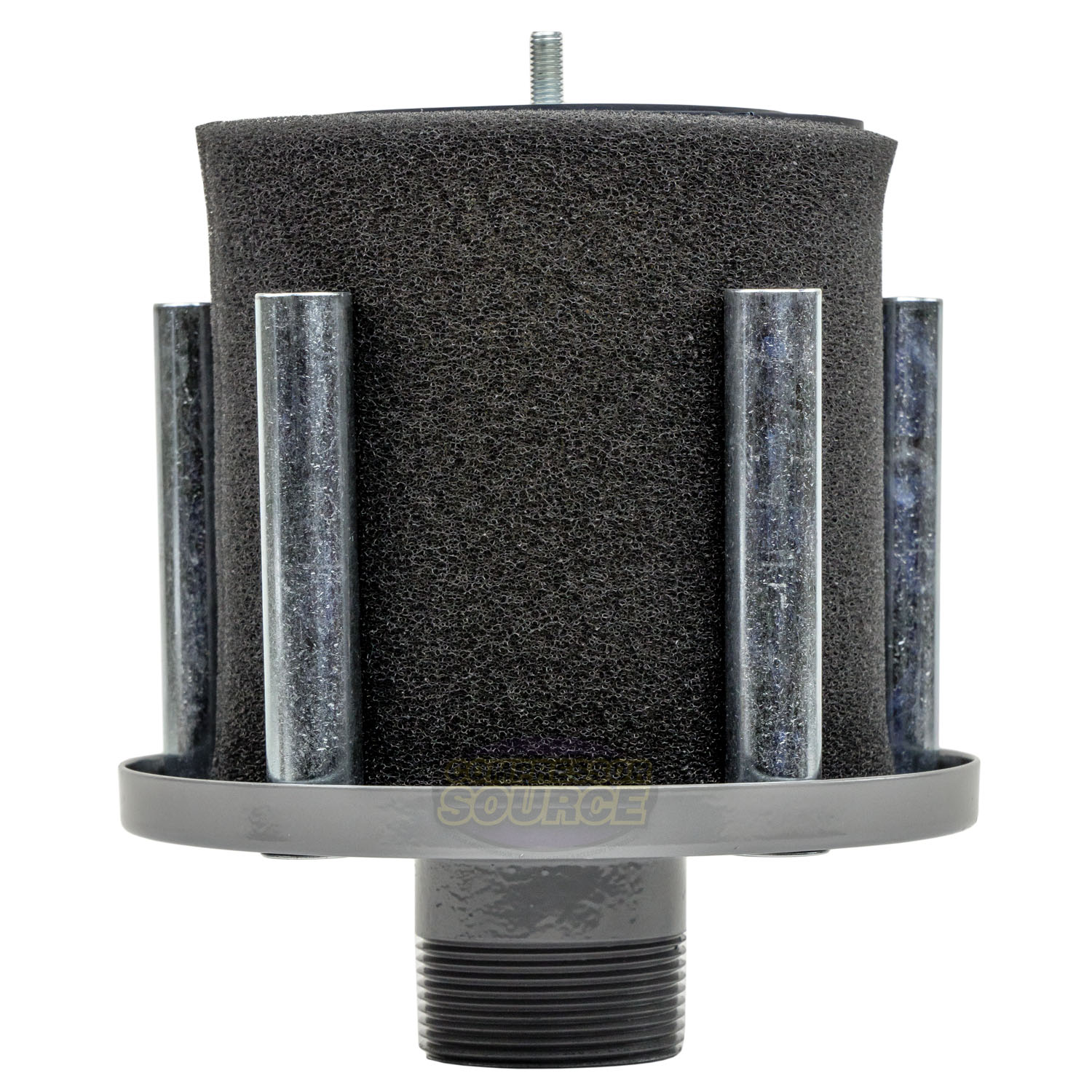 1.5" Inch Air Compressor Intake Filter Silencer Metal Housing Canister